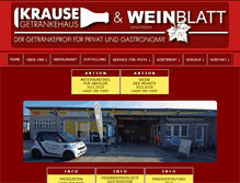 Tablet Screenshot of krause-getraenke.at